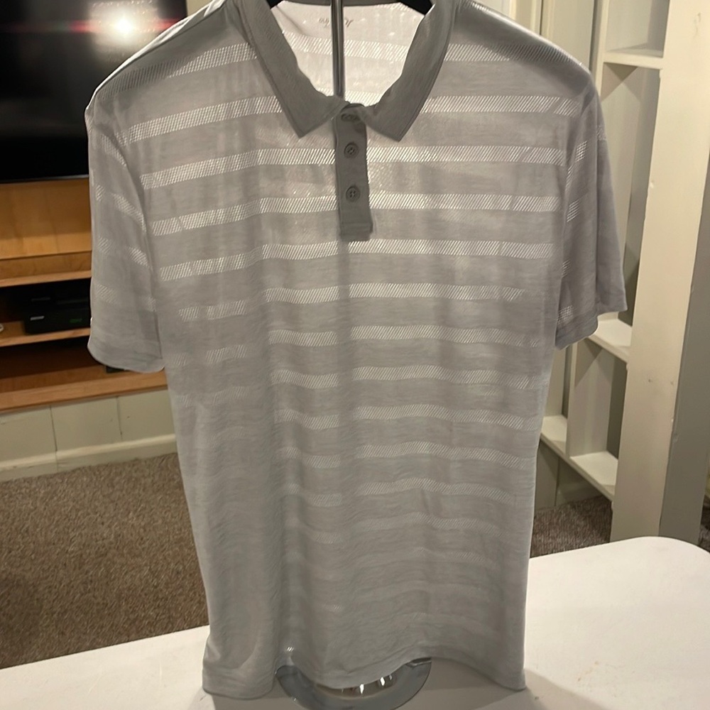 Old Navy Gray Polo Shirt